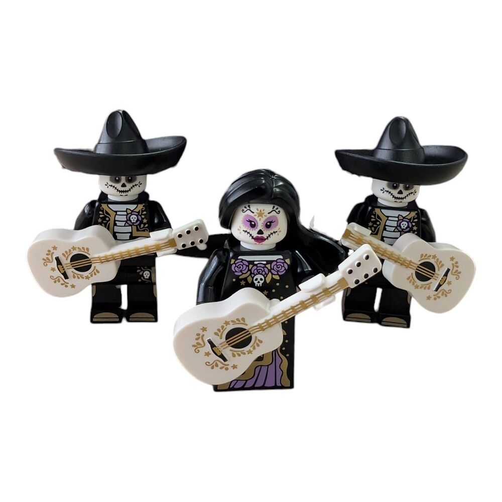 LEGO 3 Piece Dia De Los Muertos Mariachi Mini Figure Set 2025